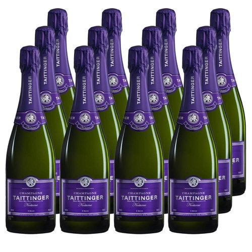 Taittinger Nocturne NV Champagne, 75cl Crate of 12 Champagne